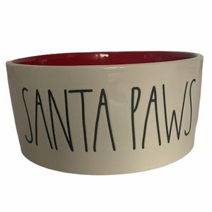 Rae Dunn SANTA PAWS Bowl